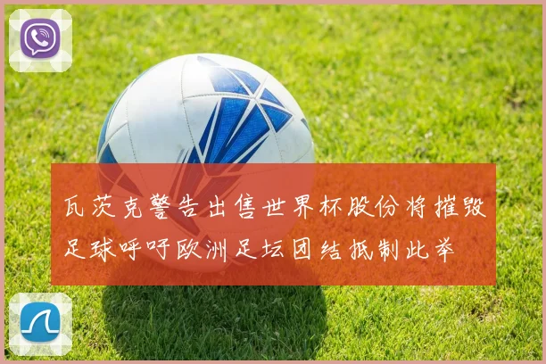 瓦茨克警告出售世界杯股份将摧毁足球呼吁欧洲足坛团结抵制此举